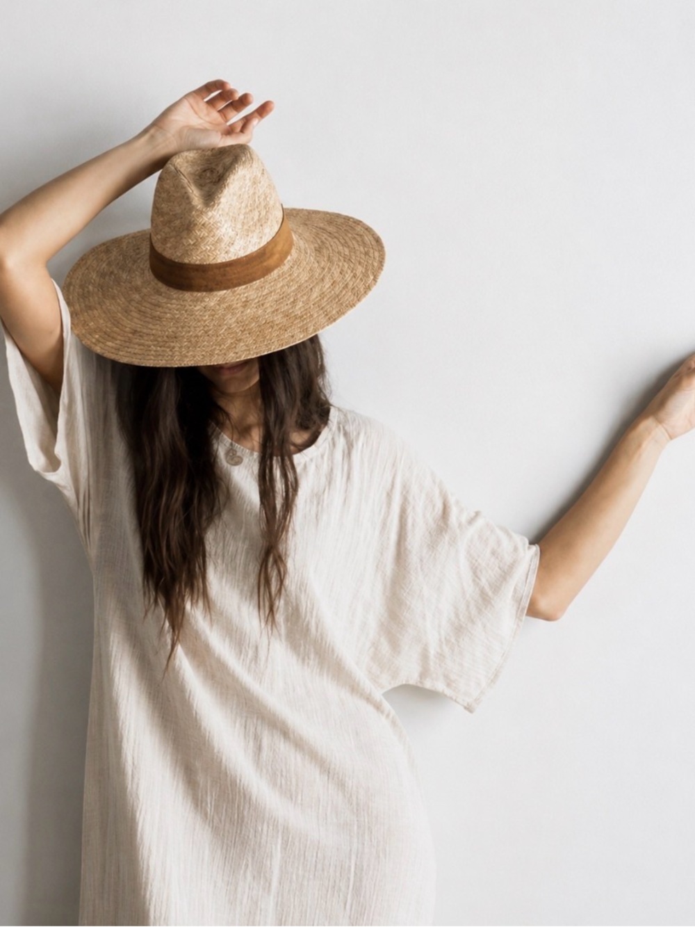 🌾Gigi Pip Wide Brim Straw Rancher Hat | Boho Luxe Western Coastal Chic, OS